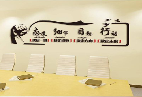 佳县企业文化墙主要展示什么？