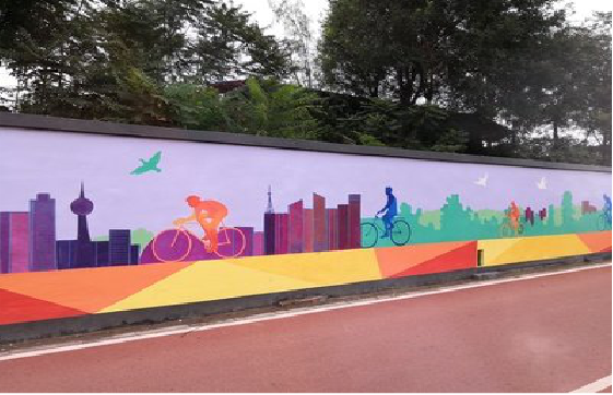 佳县墙体彩绘-围墙