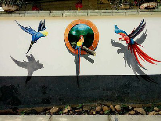 佳县视觉错位-3D墙绘设计