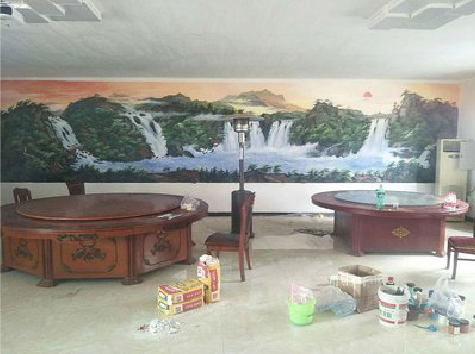 佳县墙绘-写实风景