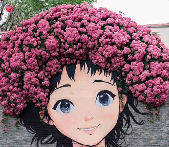 佳县墙体彩绘-网红墙打卡