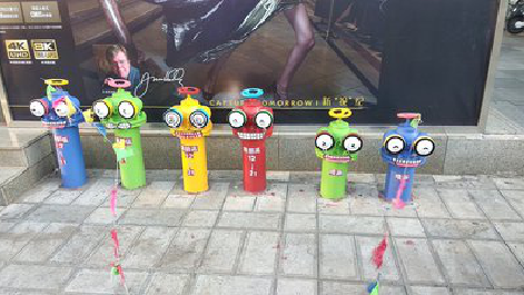 佳县商业区彩绘