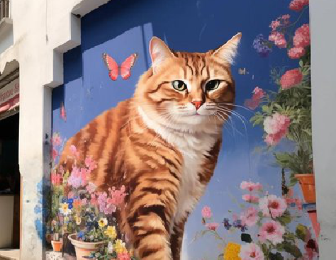 佳县自己绘制有个性的手绘墙