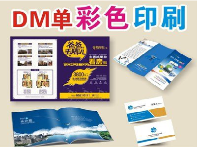 佳县单页印刷，色彩搭配简单。